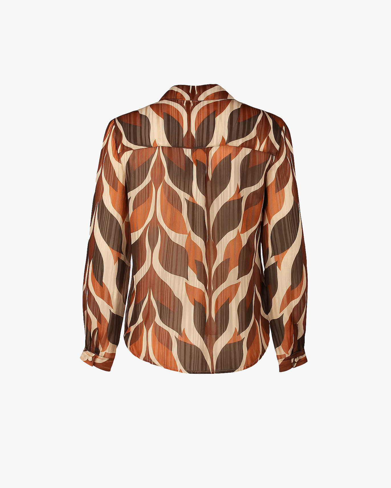 Camicia trasparente con manica lunga