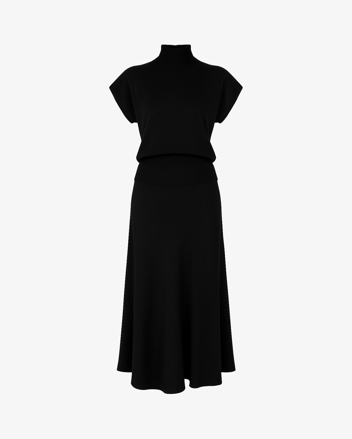 Completo lupetto con gonna svasata