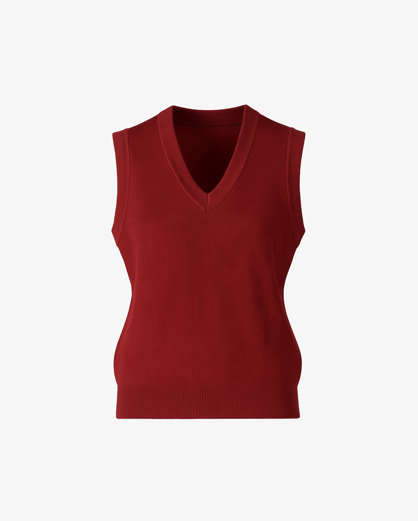 Gilet tinta unita scollo a V