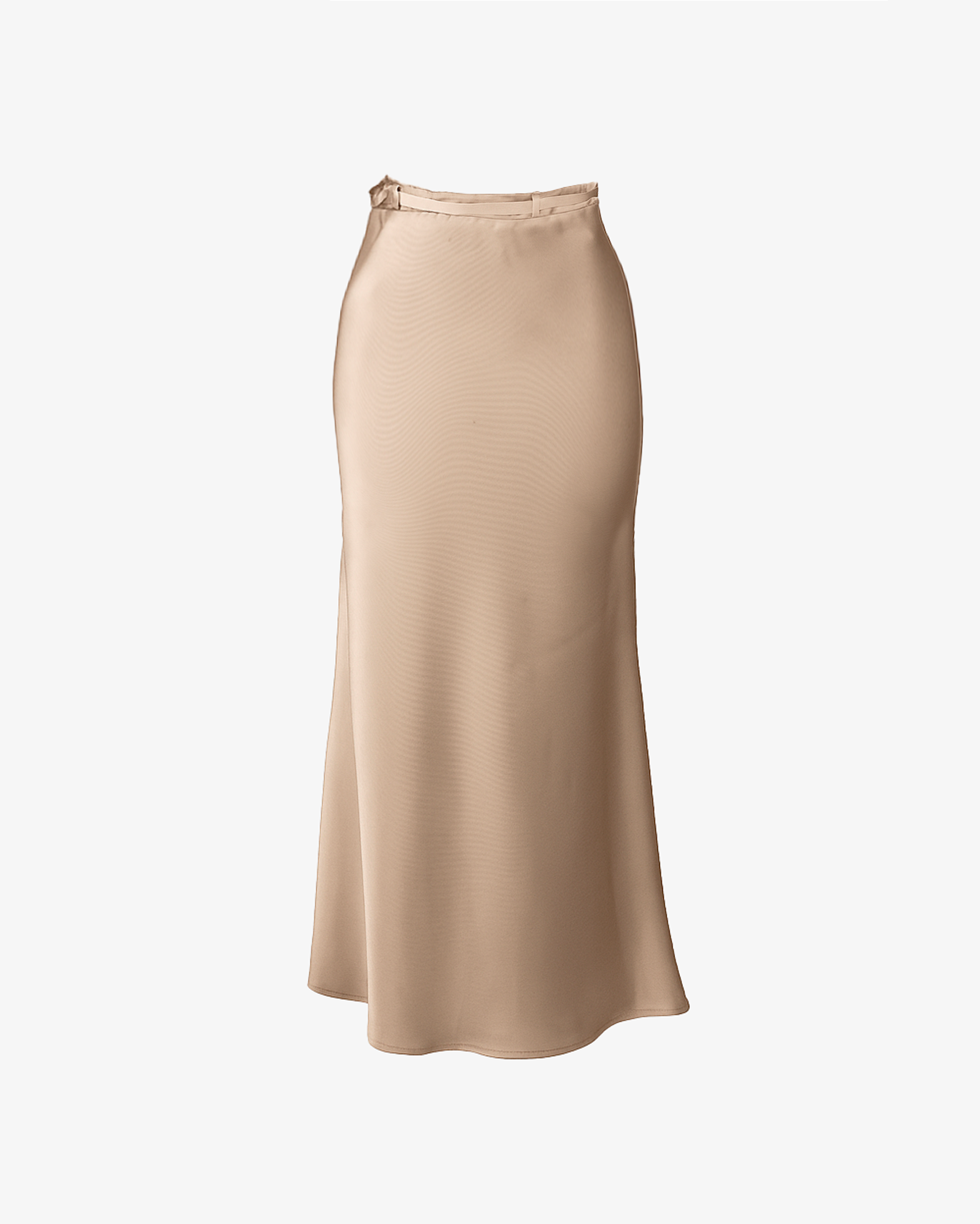 Gonna svasata in raso con cintura