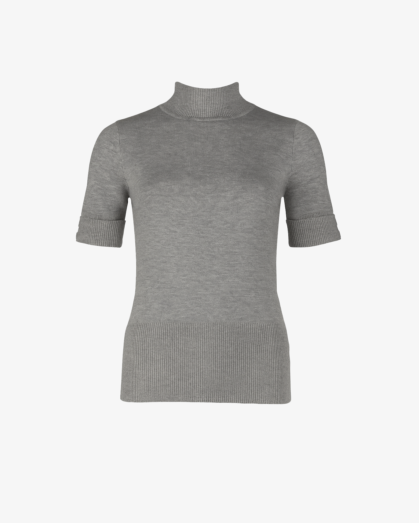 Pullover con collo mezza manica e bottoncini