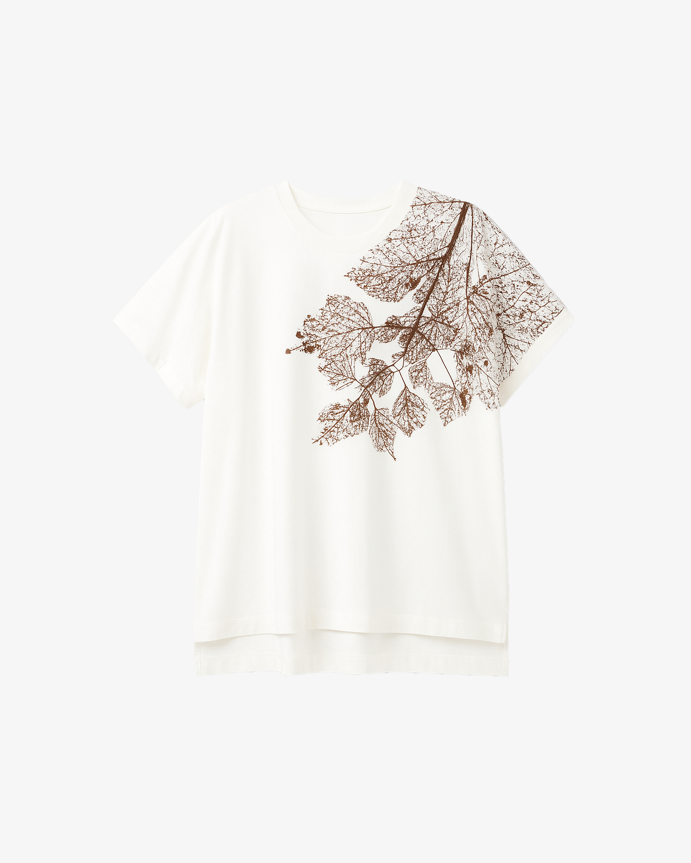 T-Shirt mezza manica con disegno sulla spalla sinistra