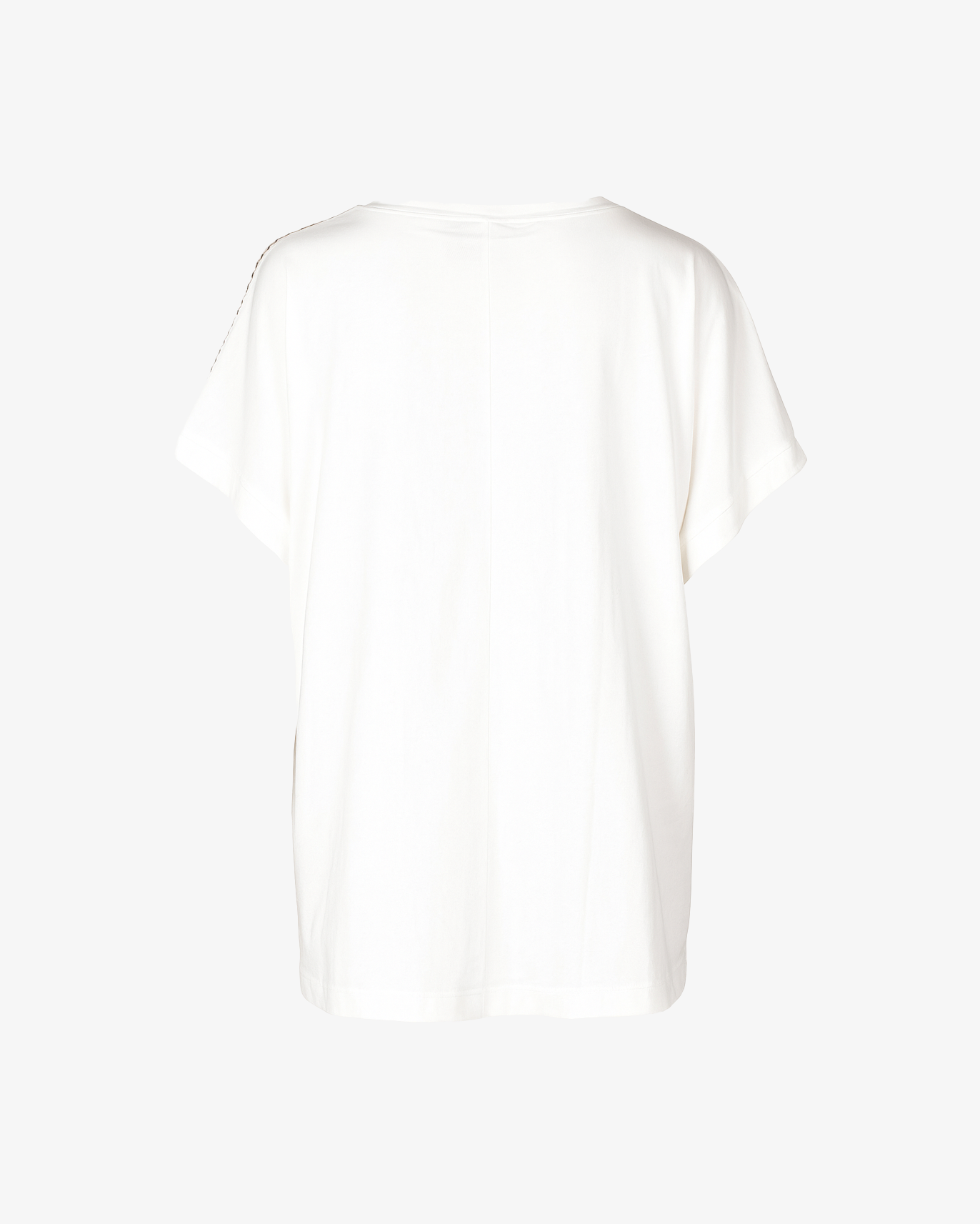 T-Shirt mezza manica con disegno sulla spalla sinistra