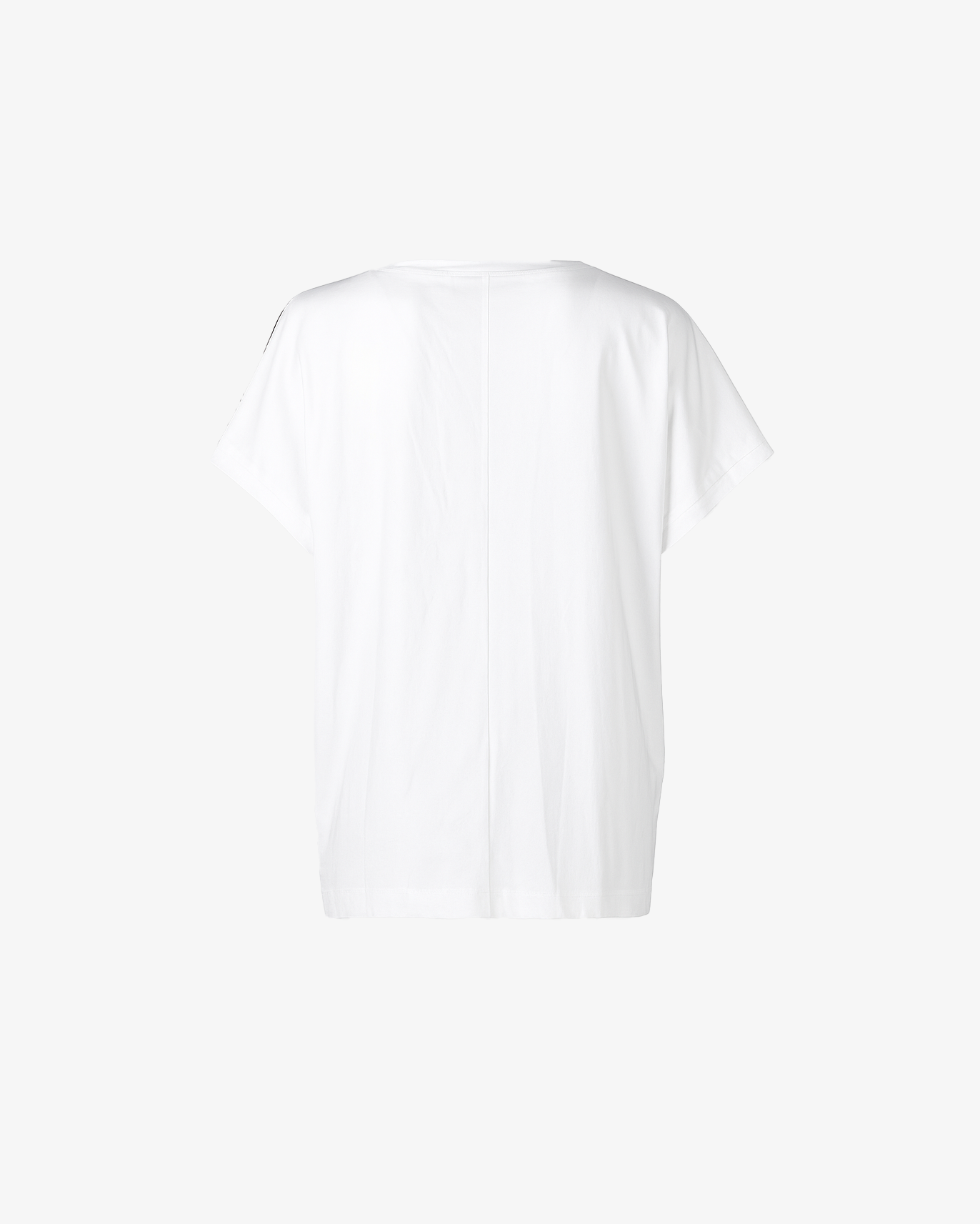 T-Shirt mezza manica con disegno sulla spalla sinistra