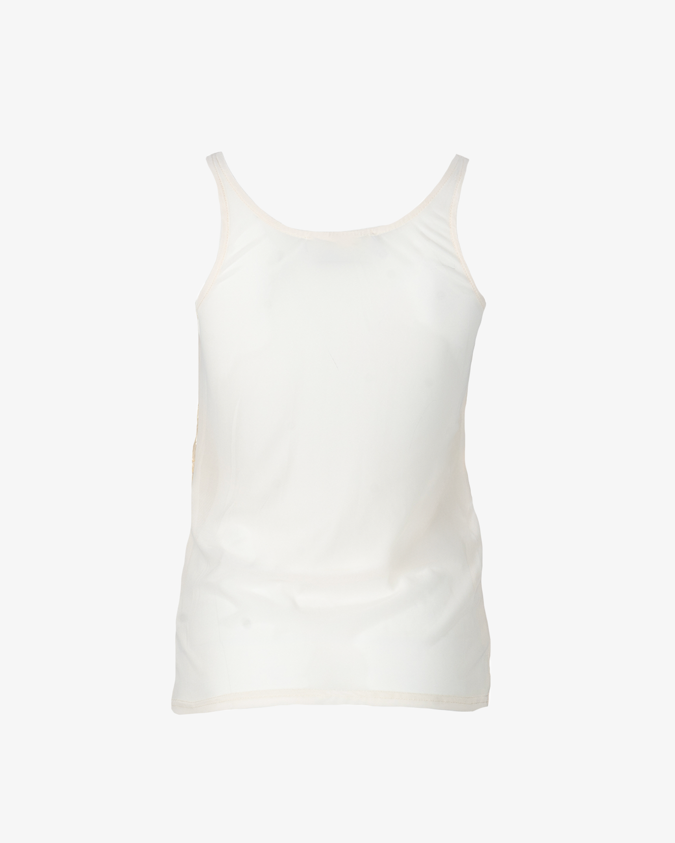 Top con bretelle e fiori in rilievo