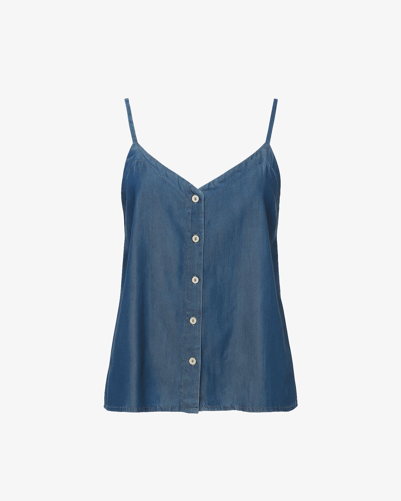 Top con bretelle e bottoni