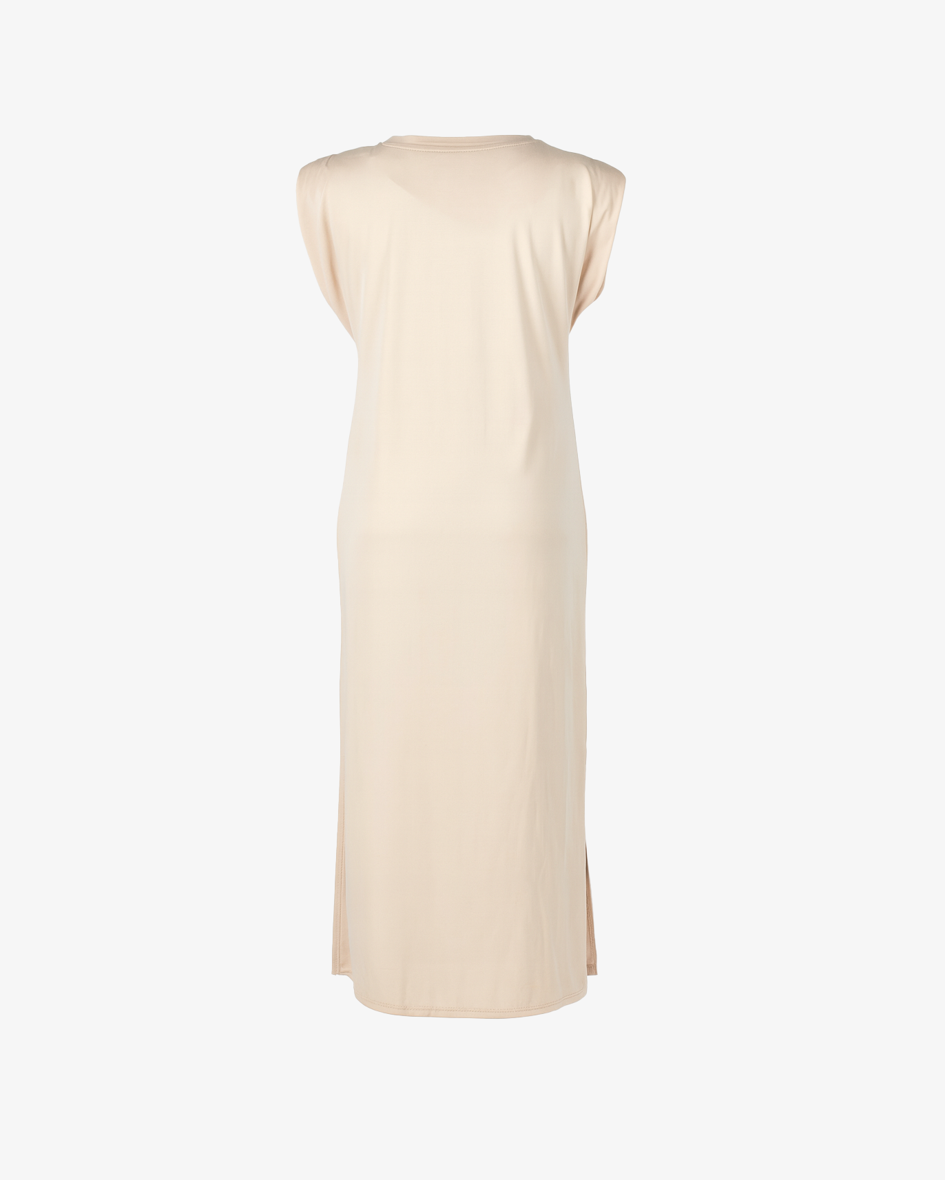 Abito lungo con spalline e spacchi