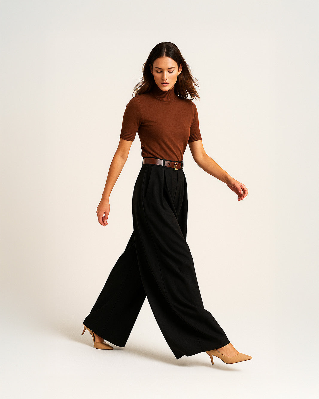 Pullover con collo mezza manica e bottoncini