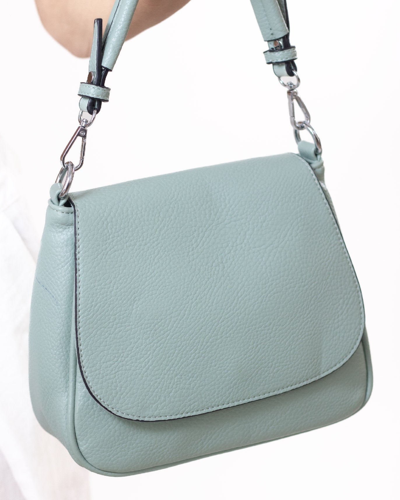 Borsa a sacchetto donna con chiusura frontale
