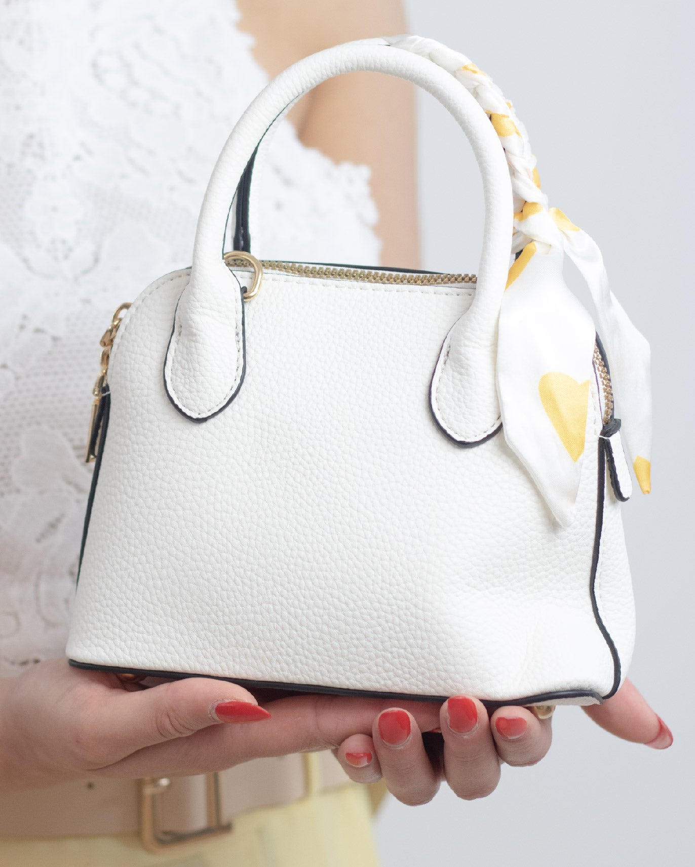 Borsa bauletto mini donna con pashmina