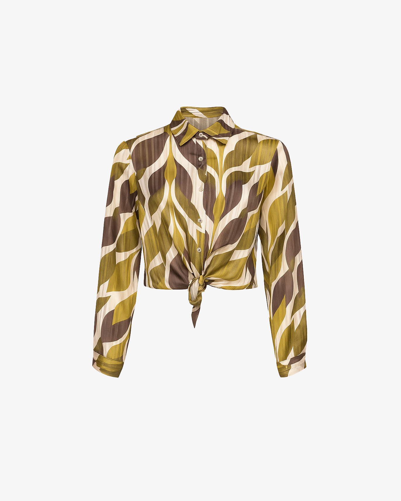 Camicia trasparente con manica lunga