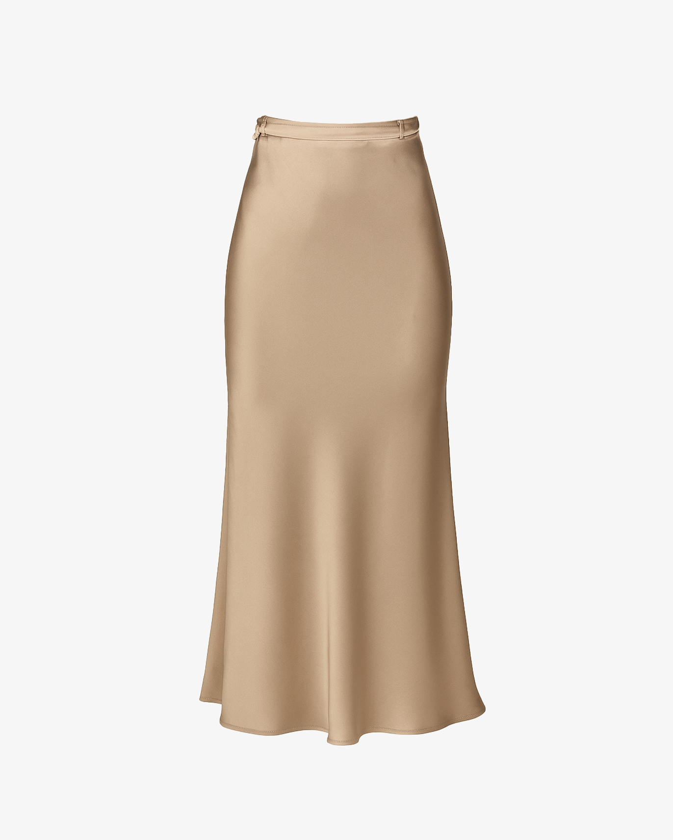 Gonna svasata in raso con cintura