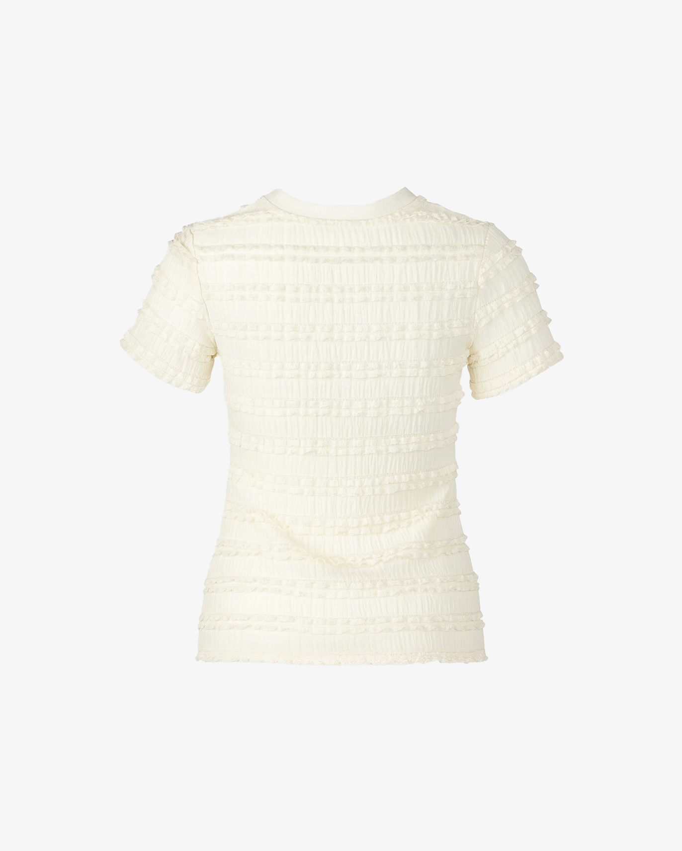 Maglia mezza manica ricamata