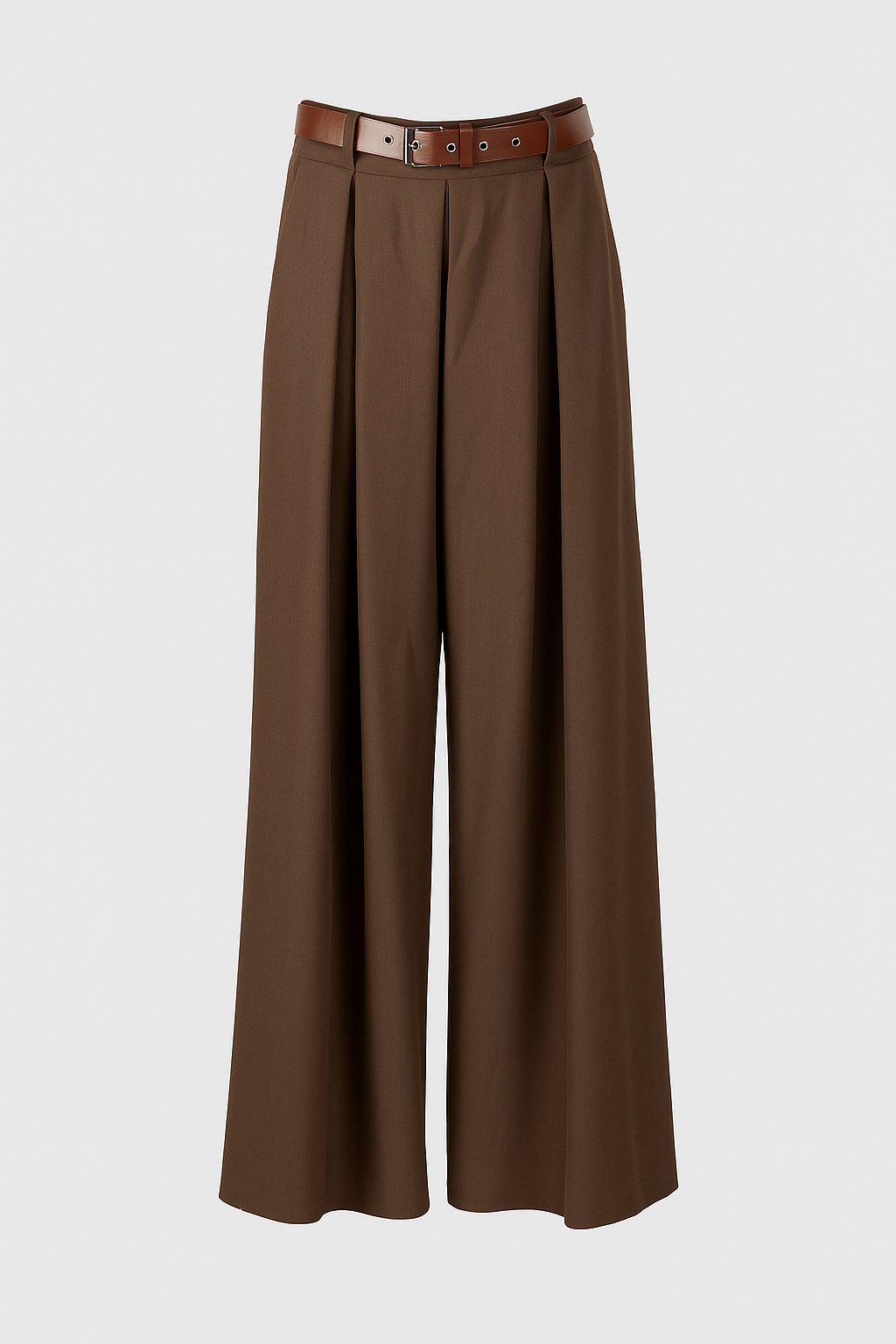 Pantaloni larghi con molla e cintura