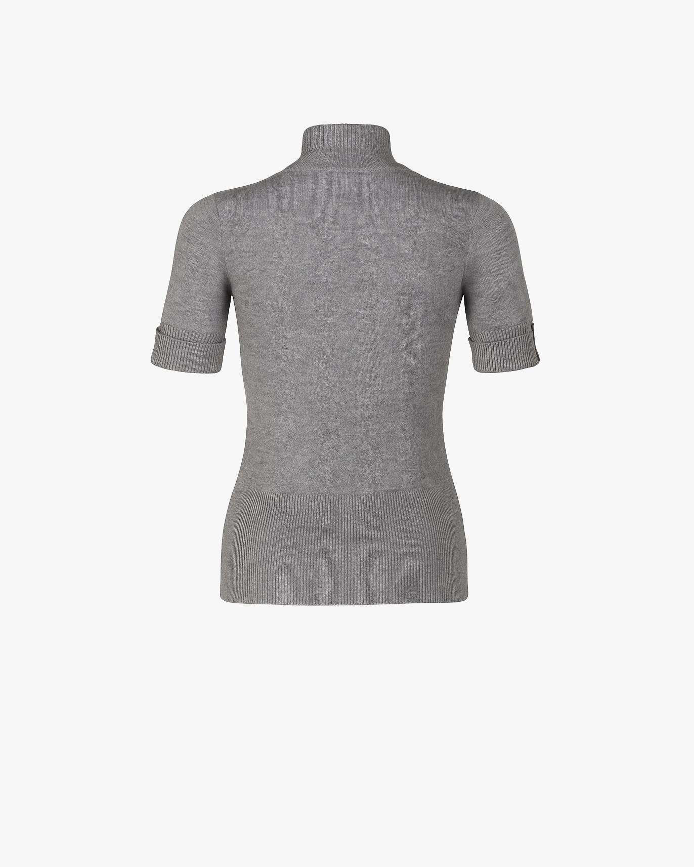 Pullover con collo mezza manica e bottoncini