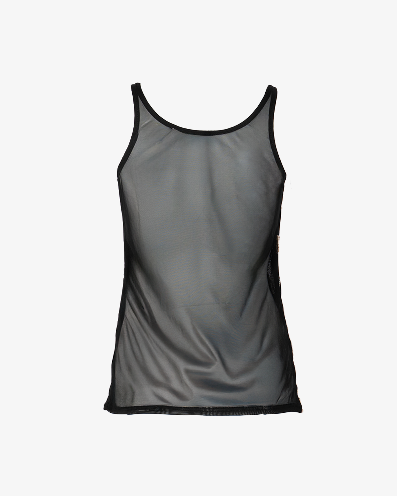 Top con bretelle e fiori in rilievo