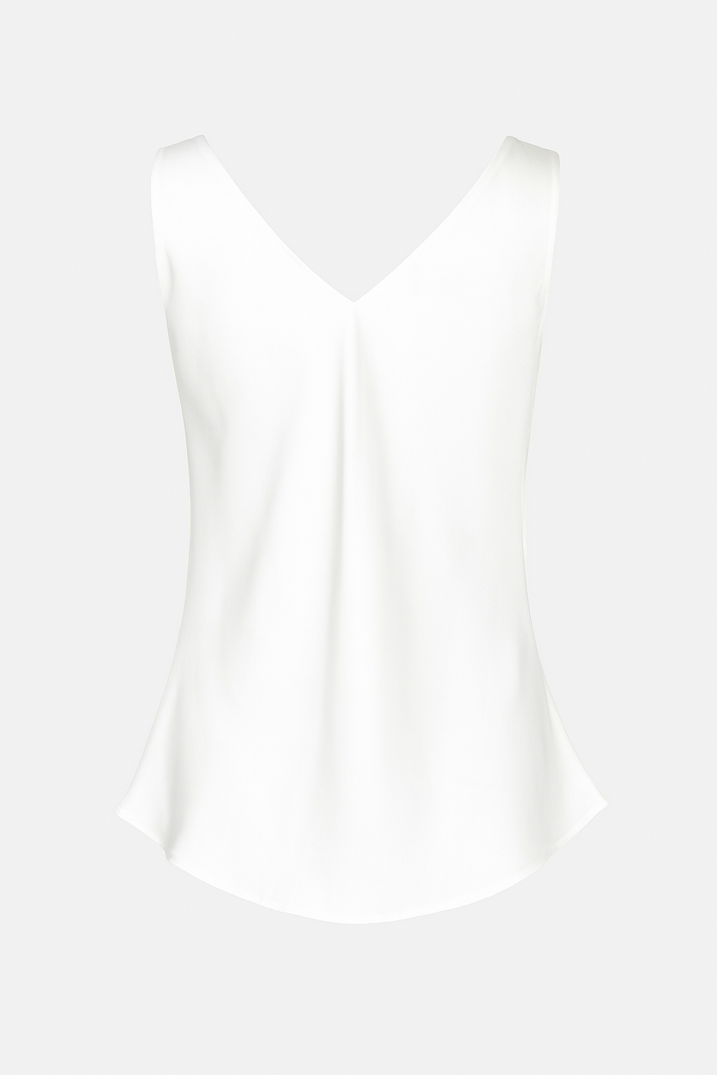 Top scollo a V tinta unita