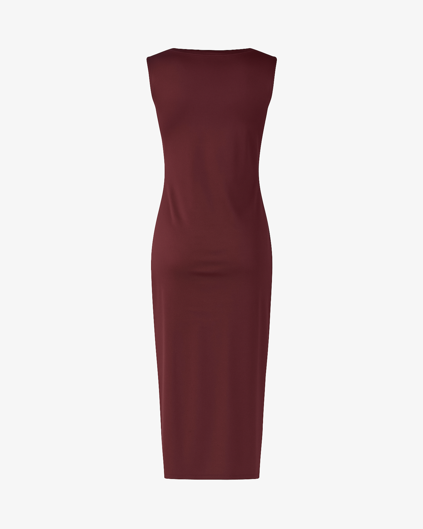 Abito lungo con spacchi e accessorio