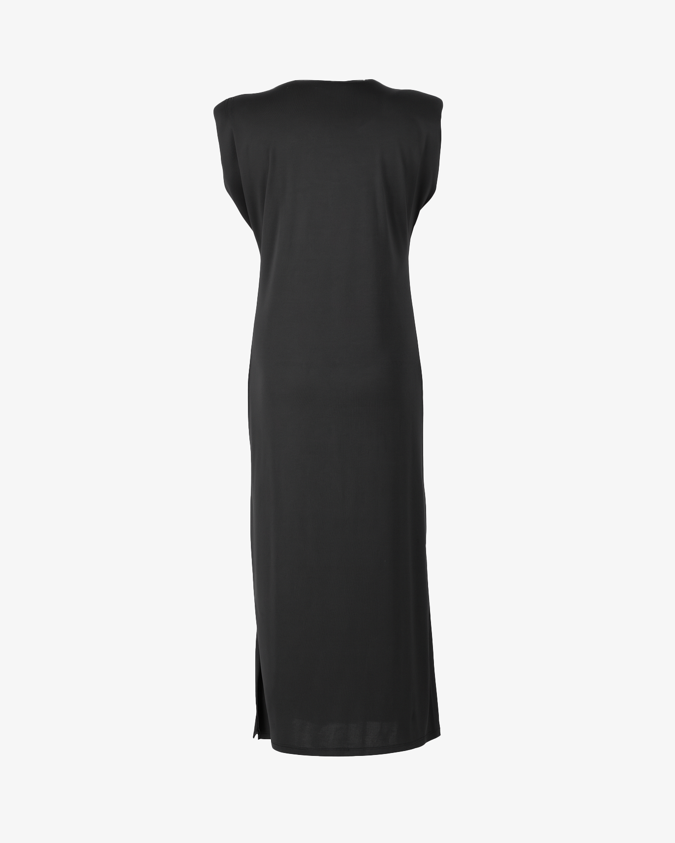 Abito lungo con spalline e spacchi