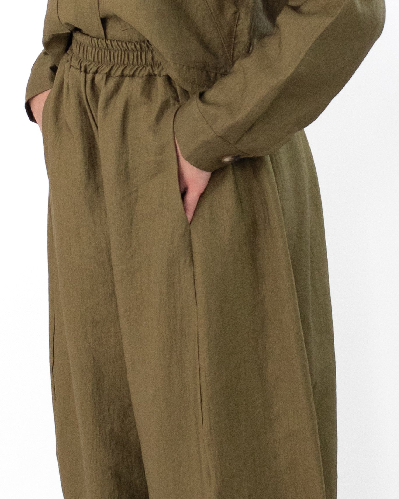 Pantalone Gamba Balloon Lucido