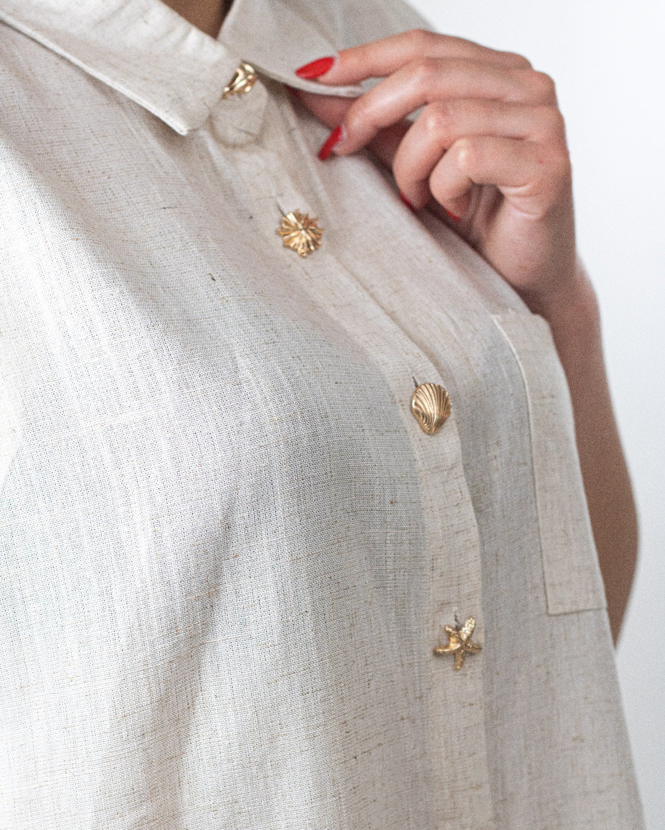 Completo Donna in Cotone Bianco e Sabbia Taglia Unica