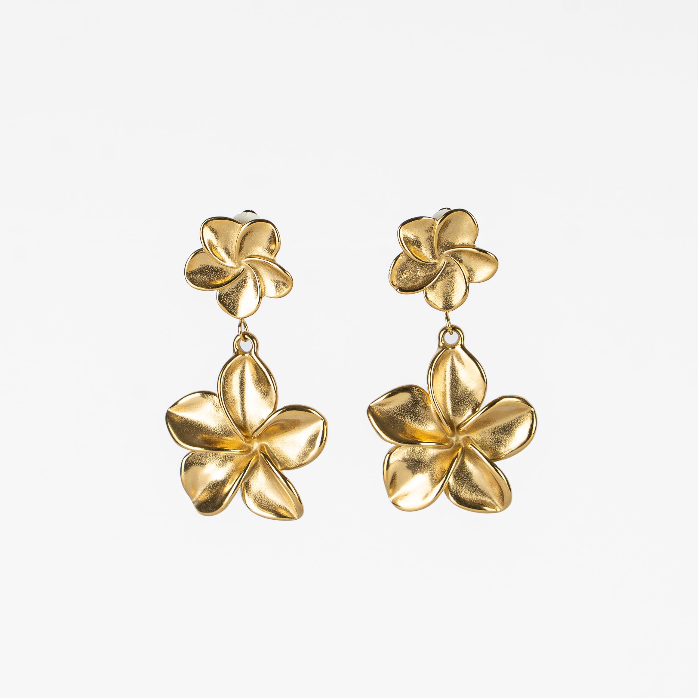 Orecchini con doppio oleandro