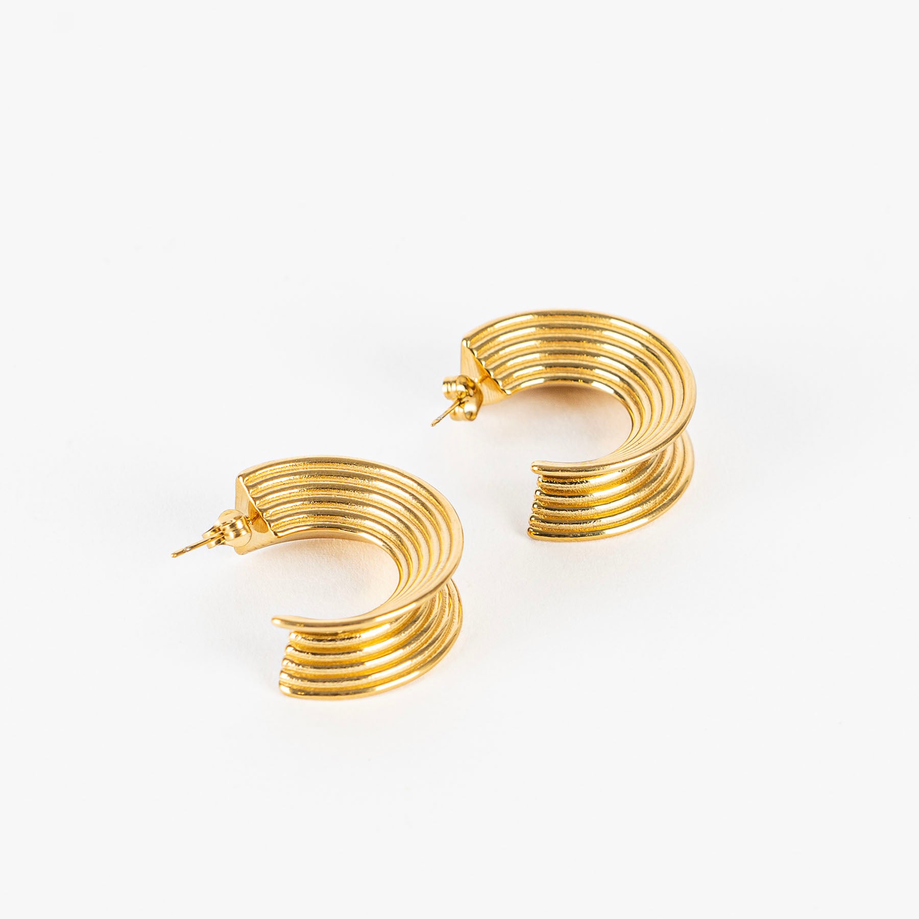 Orecchini arco a righe