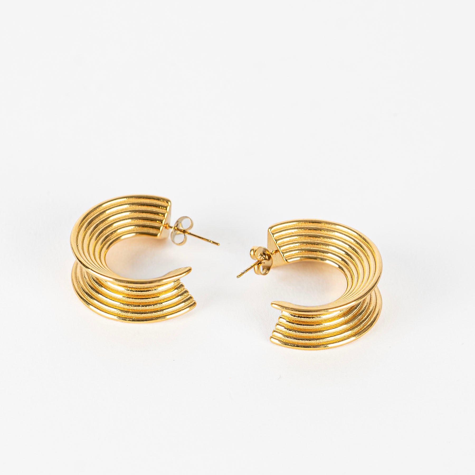 Orecchini arco a righe