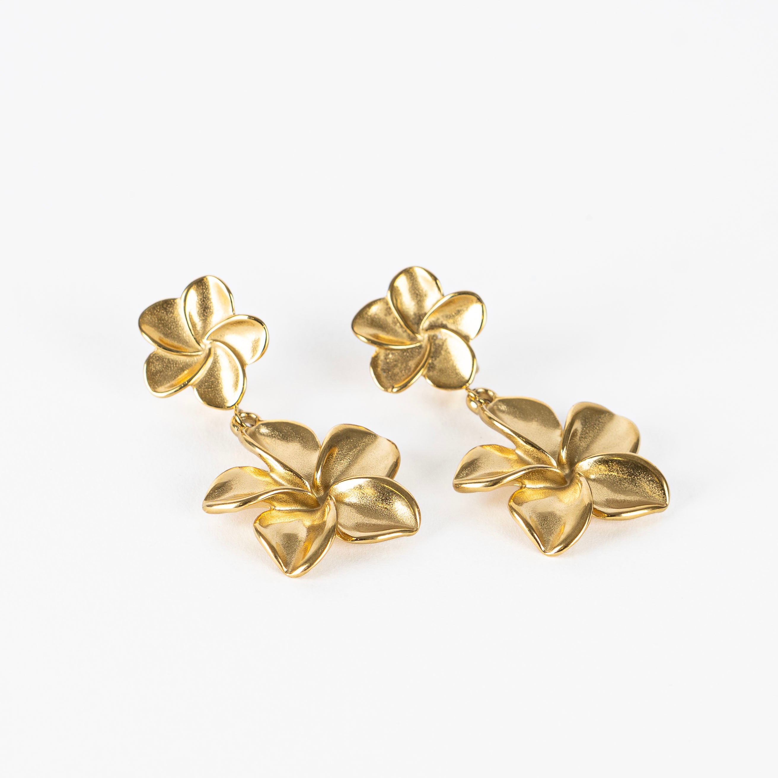 Orecchini con doppio oleandro