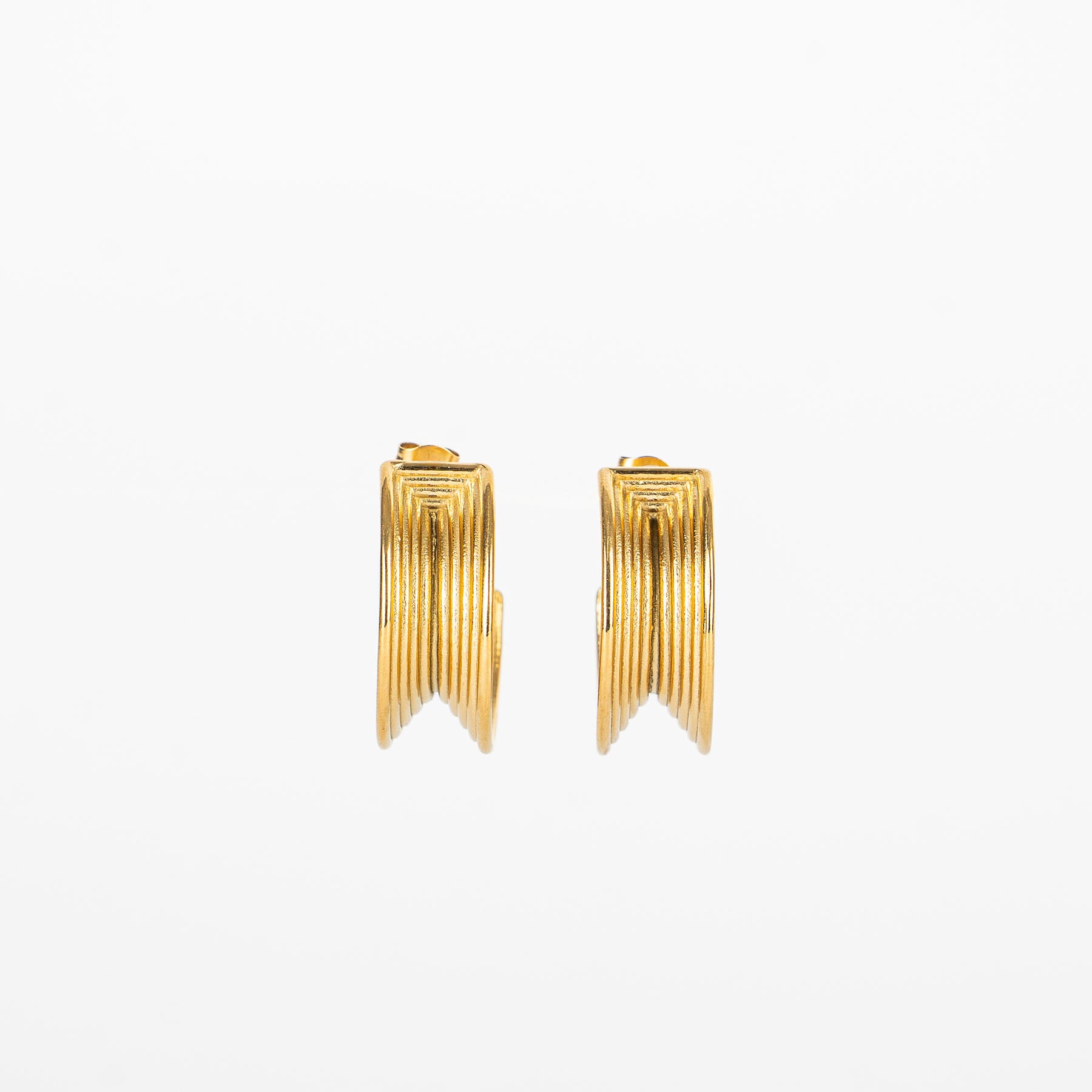 Orecchini arco a righe
