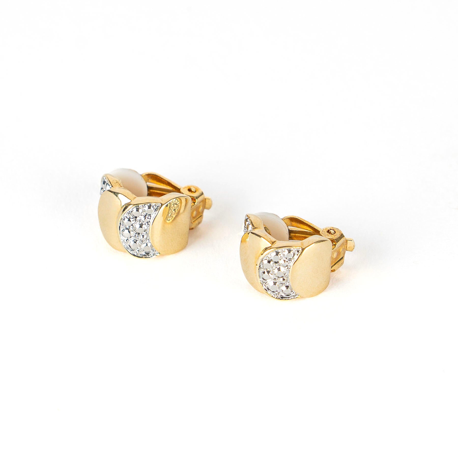 Orecchini mezzaluna brillante