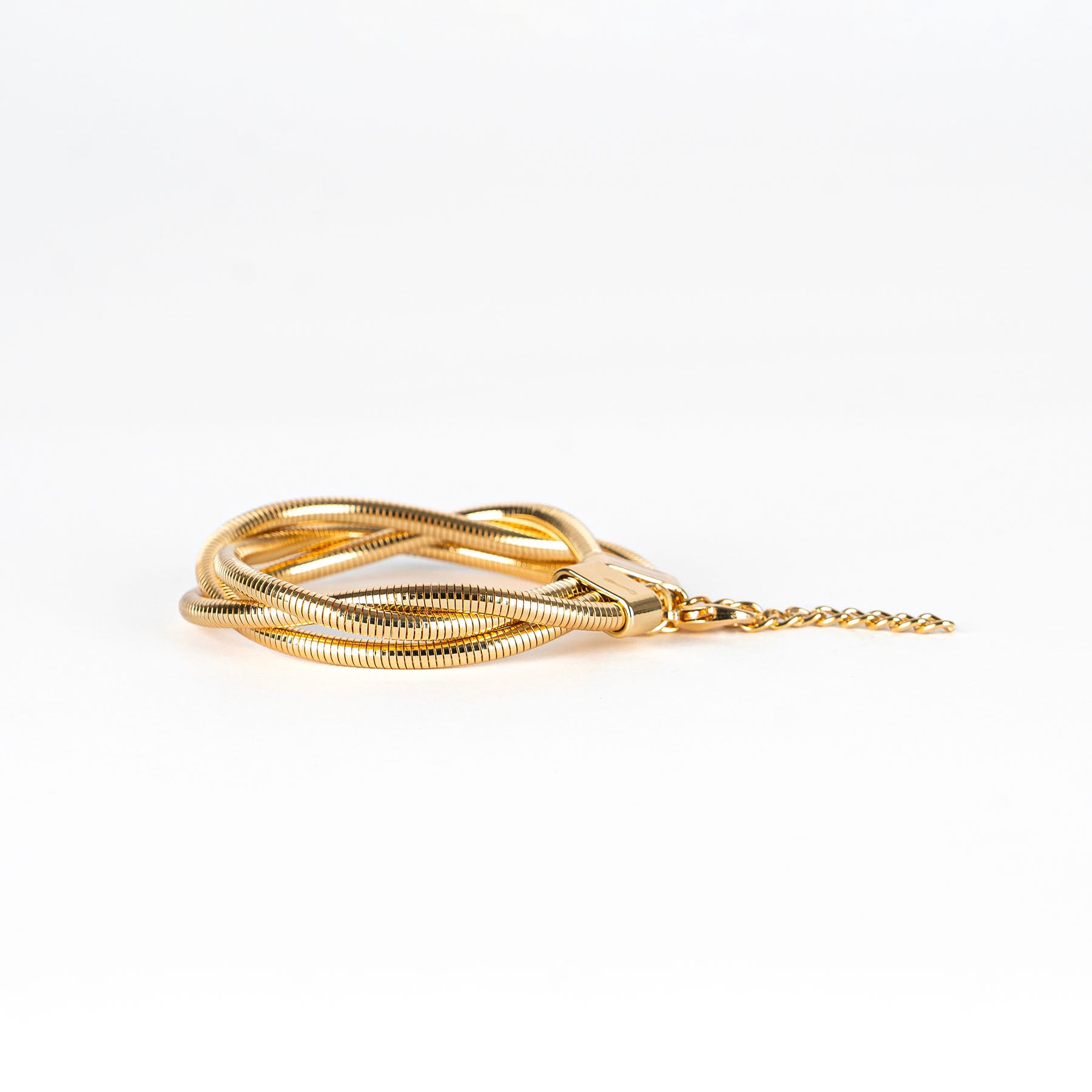 Bracciale Doppia Foglia Intrecciata