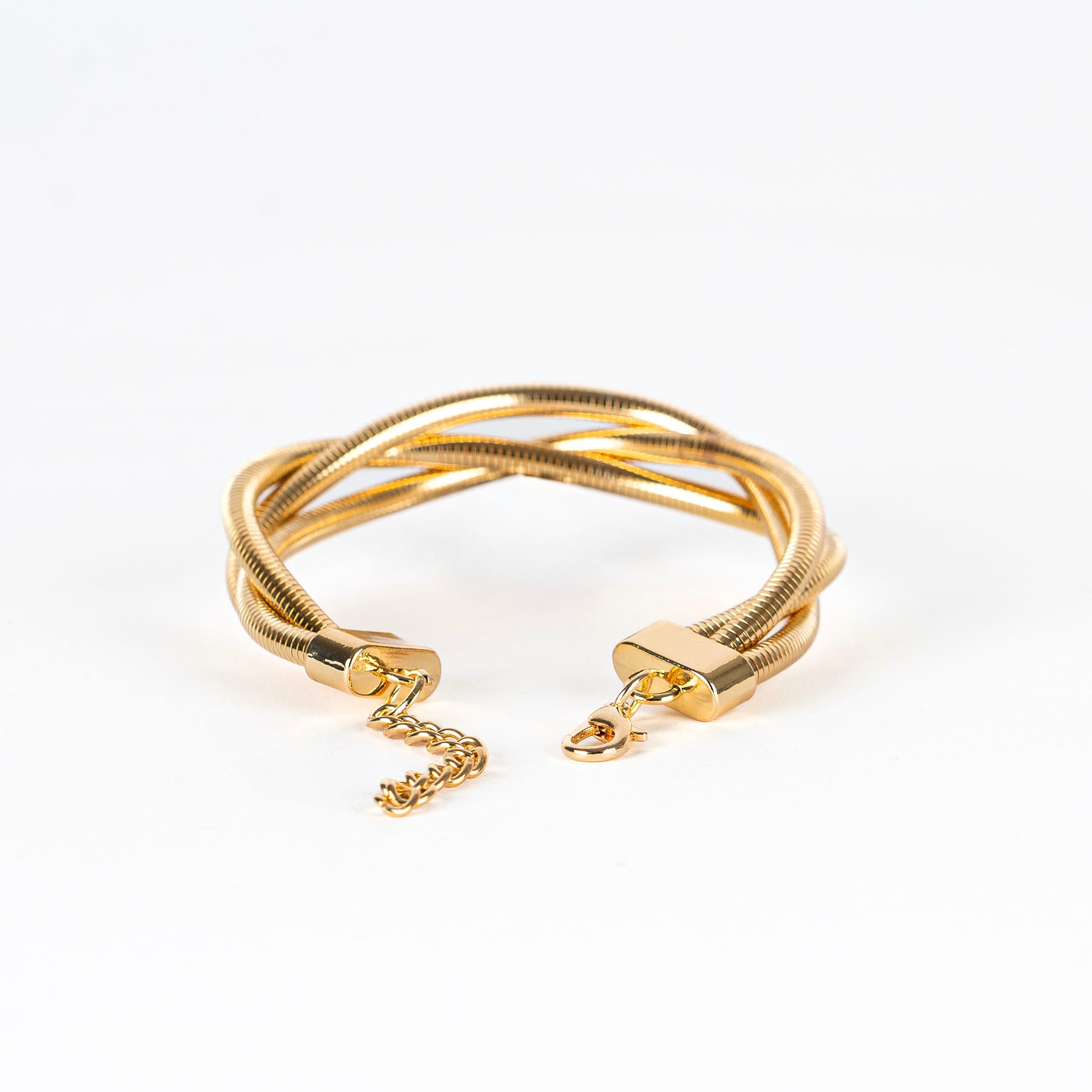 Bracciale Doppia Foglia Intrecciata