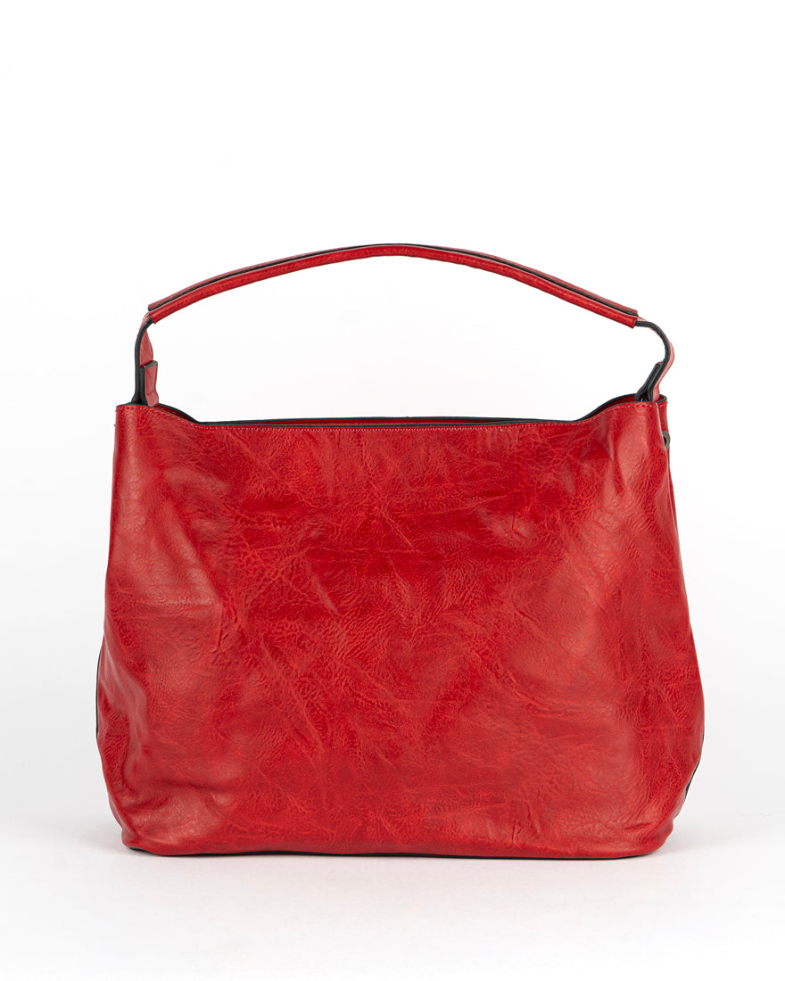 Maxi bag con intreccio + Pochette