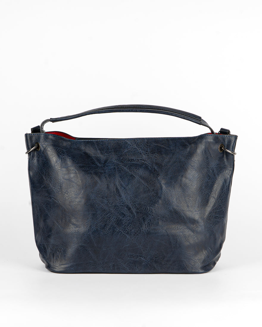 Maxi bag con intreccio + Pochette