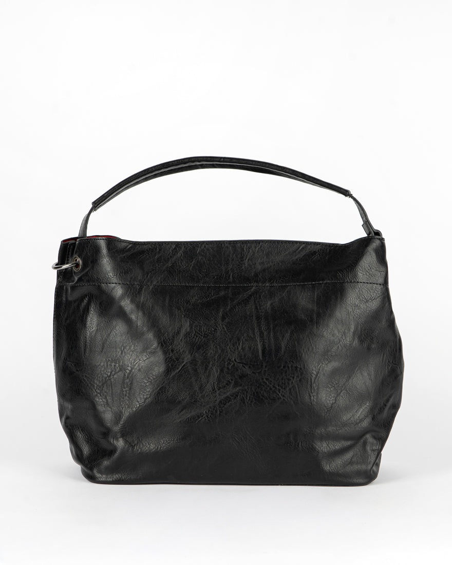 Maxi bag con intreccio + Pochette