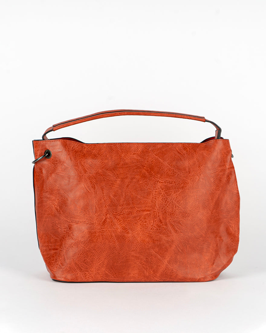 Maxi bag con intreccio + Pochette