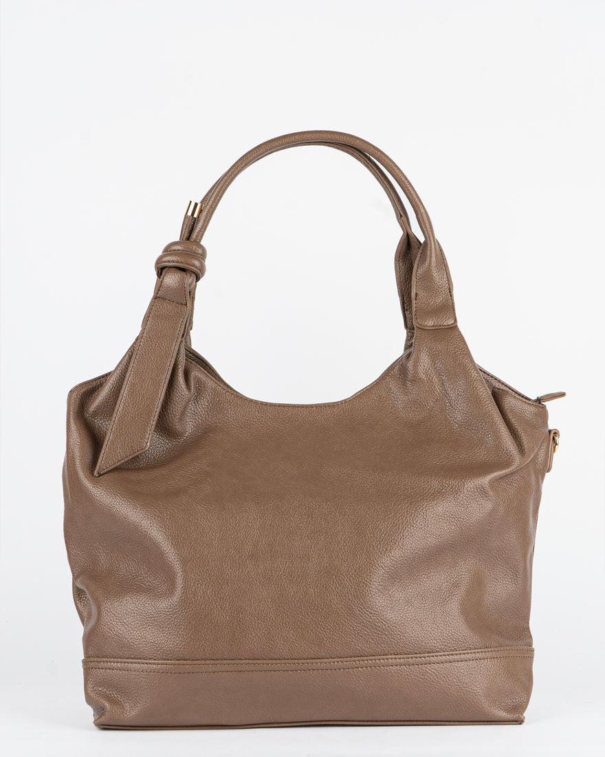 Maxi bag con nodo sul manico