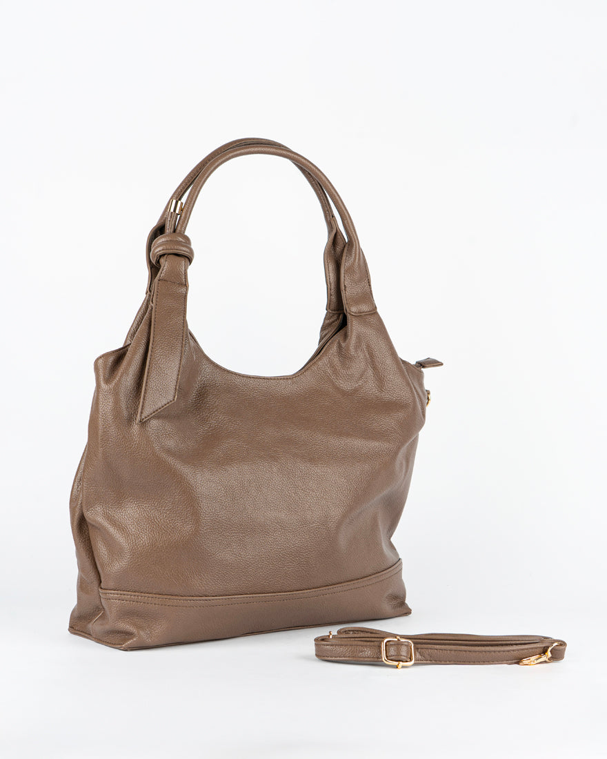 Maxi bag con nodo sul manico