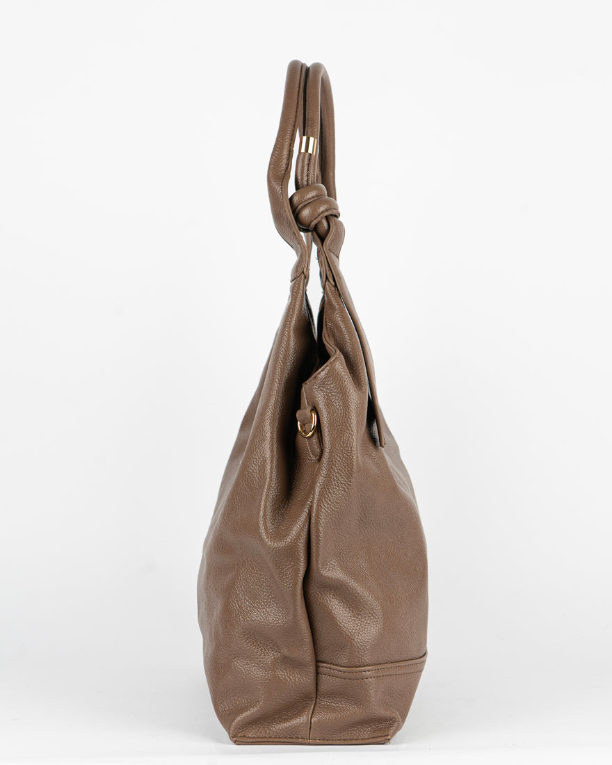 Maxi bag con nodo sul manico