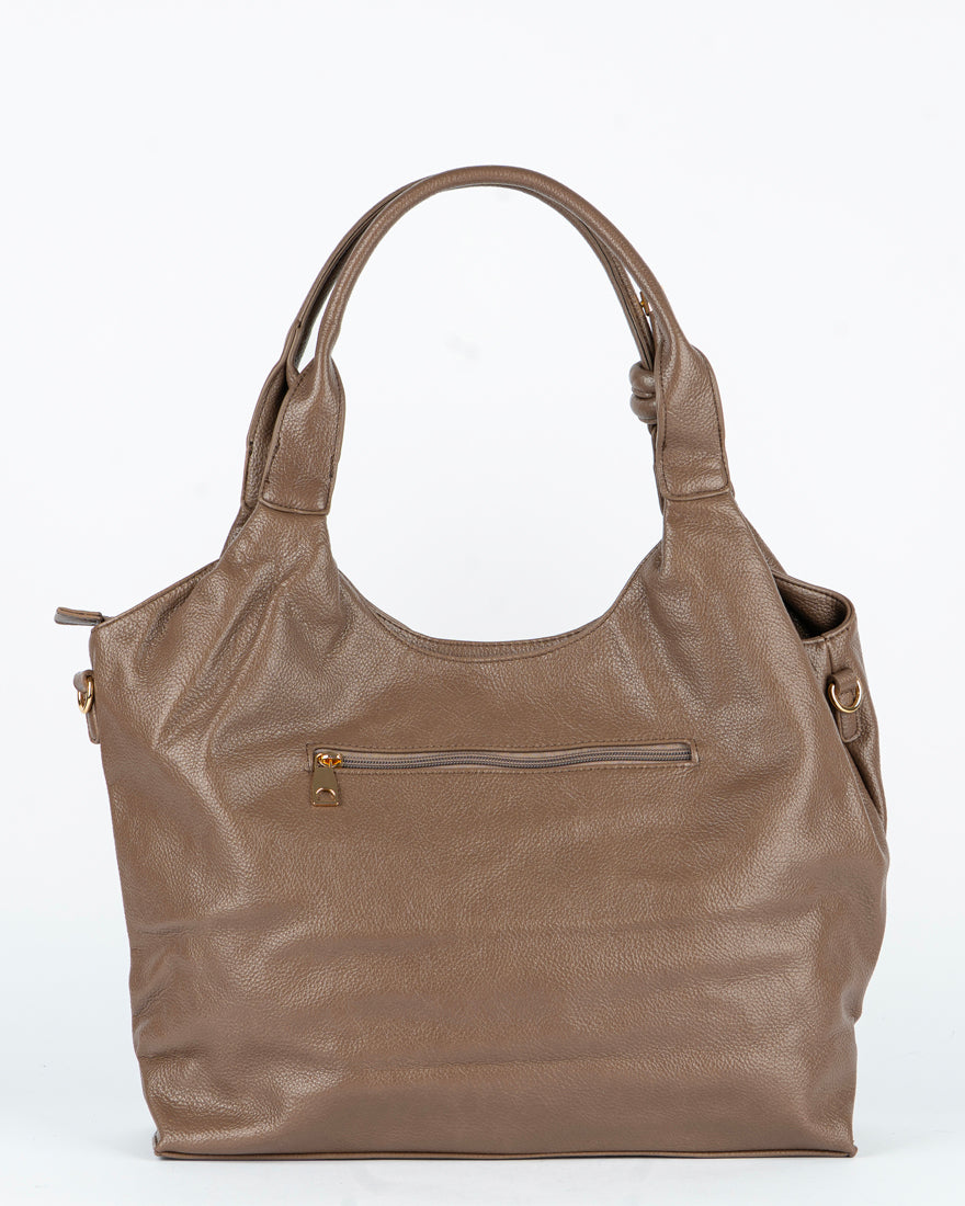 Maxi bag con nodo sul manico