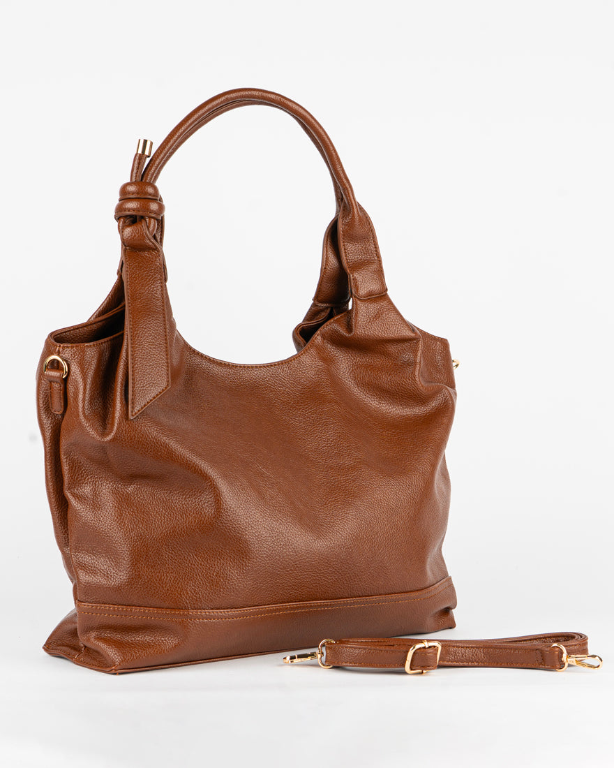 Maxi bag con nodo sul manico