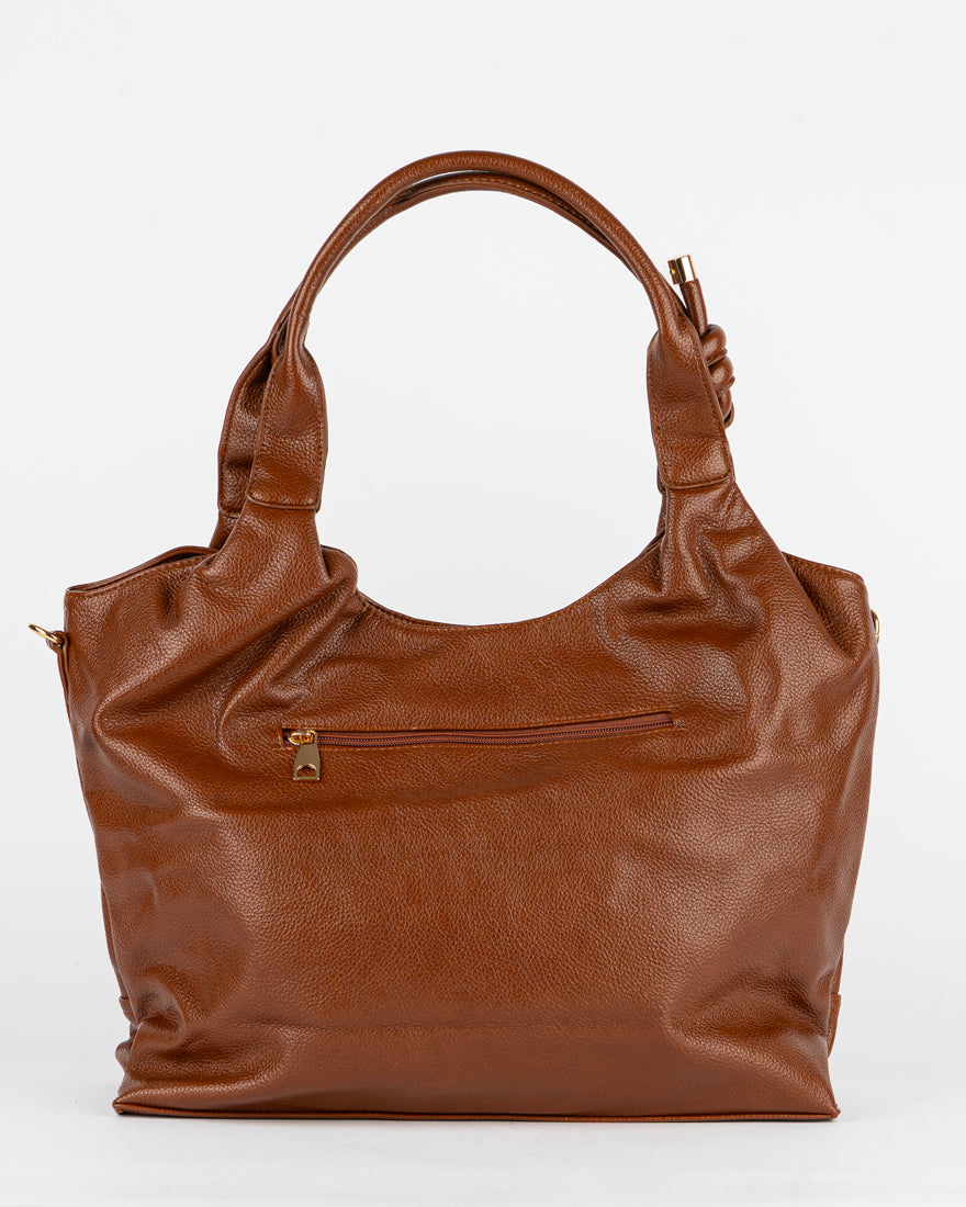 Maxi bag con nodo sul manico