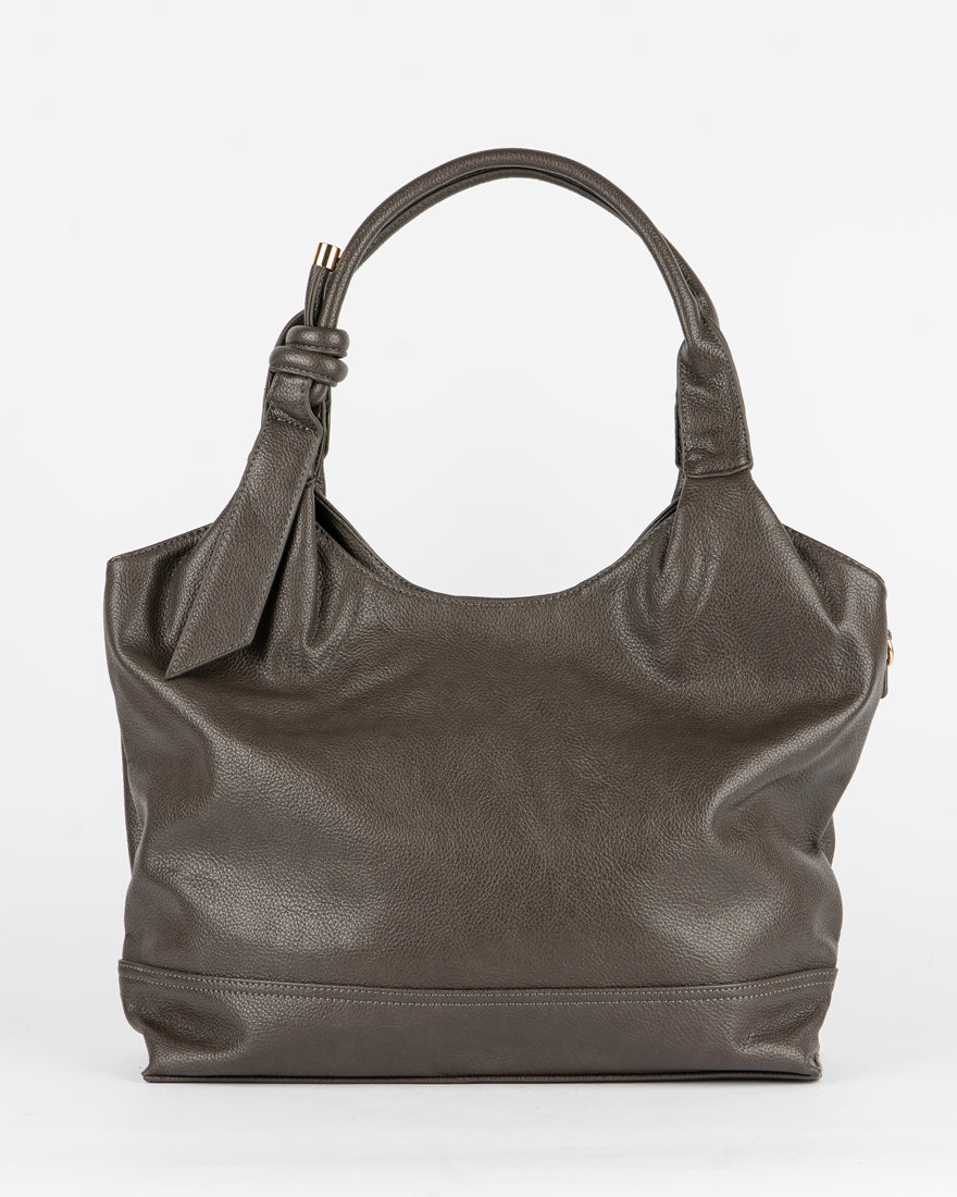 Maxi bag con nodo sul manico