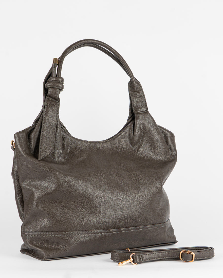 Maxi bag con nodo sul manico