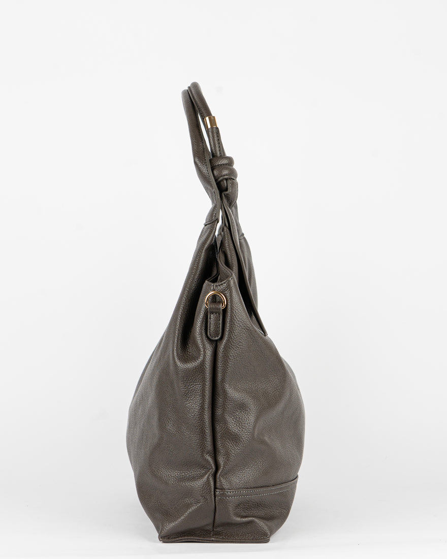 Maxi bag con nodo sul manico