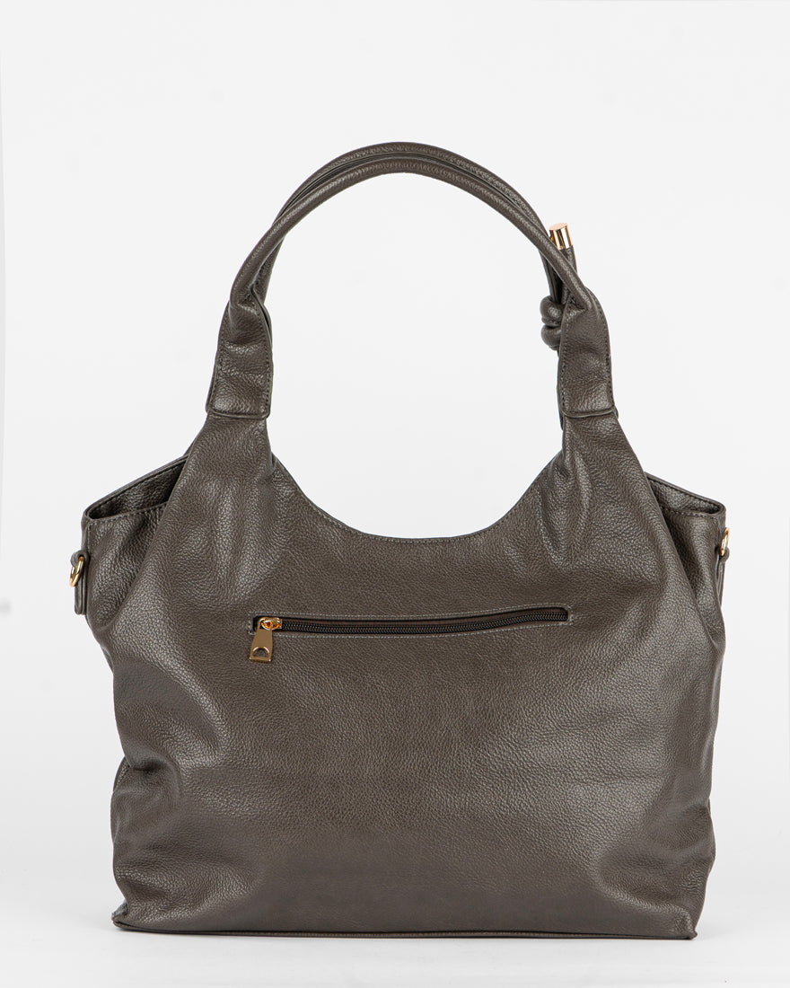 Maxi bag con nodo sul manico