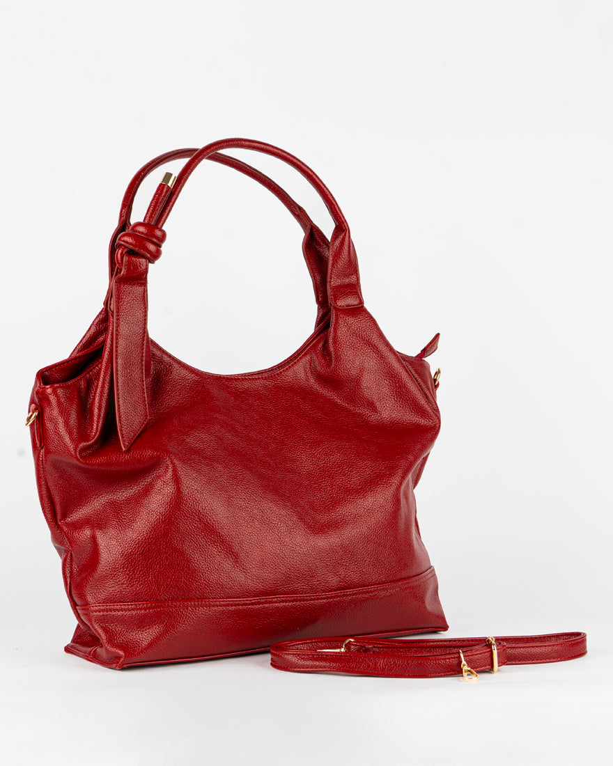 Maxi bag con nodo sul manico