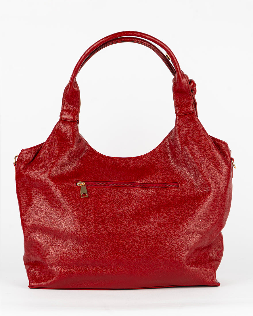 Maxi bag con nodo sul manico