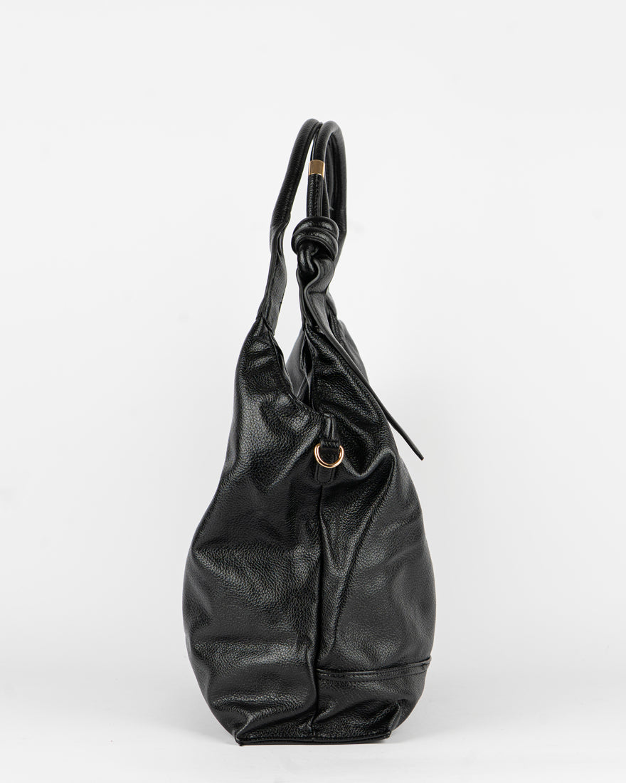 Maxi bag con nodo sul manico